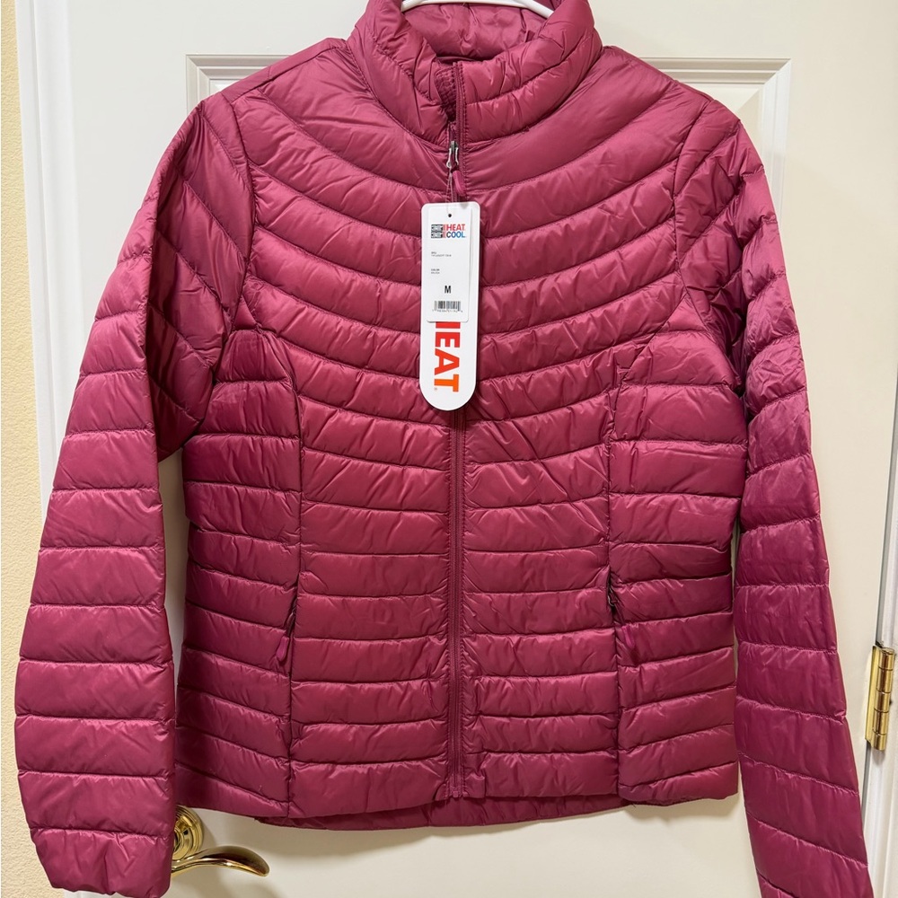 32 Degrees Women's Pink Puffer Jacket